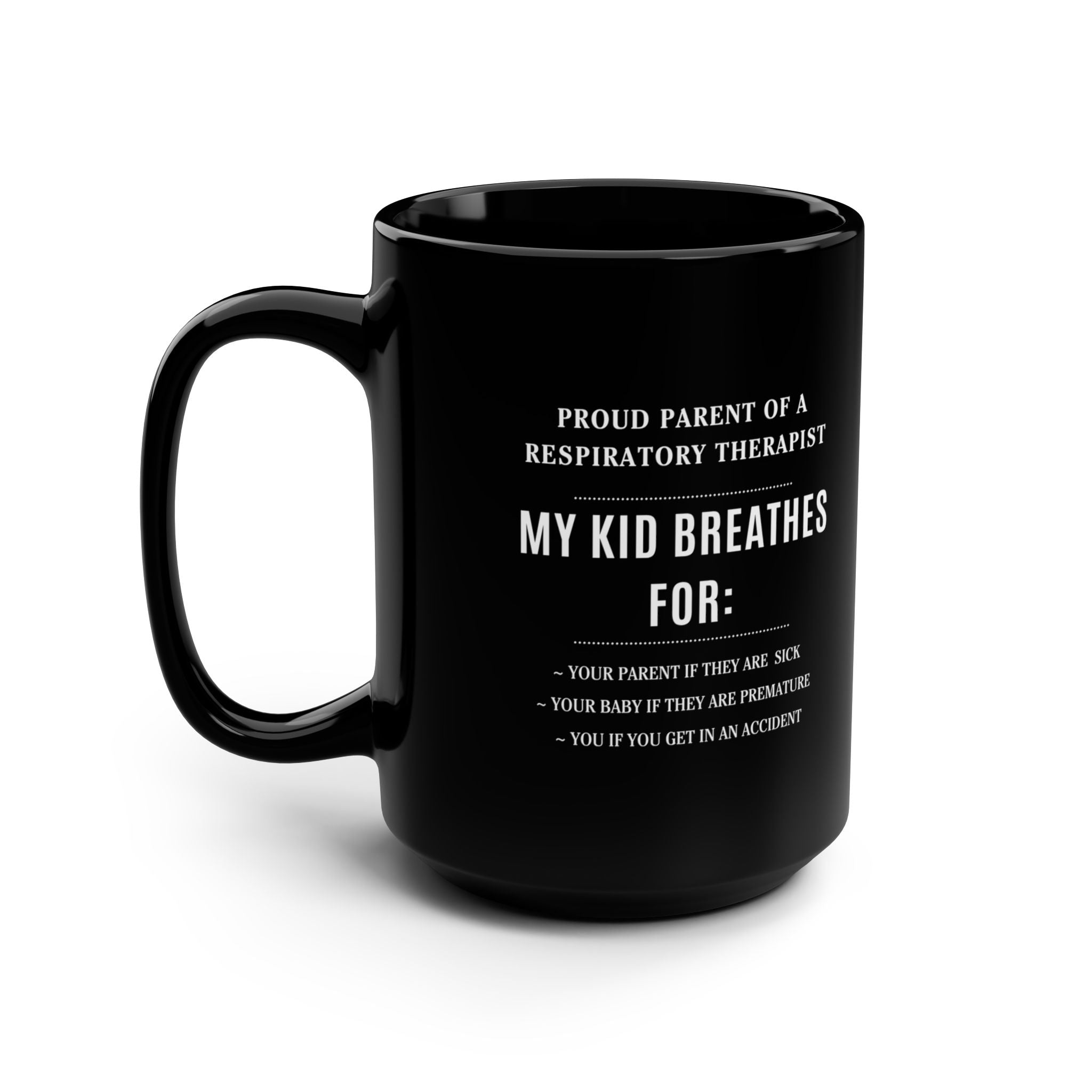 Proud Parent of a Respiratory Therapist Mug - Lung Monkey