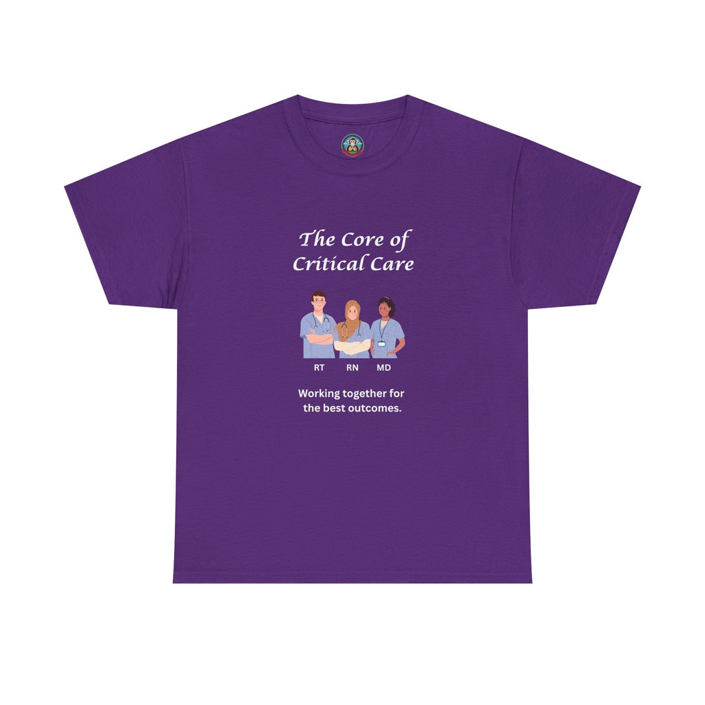 The core of critical care Tee - Lung Monkey