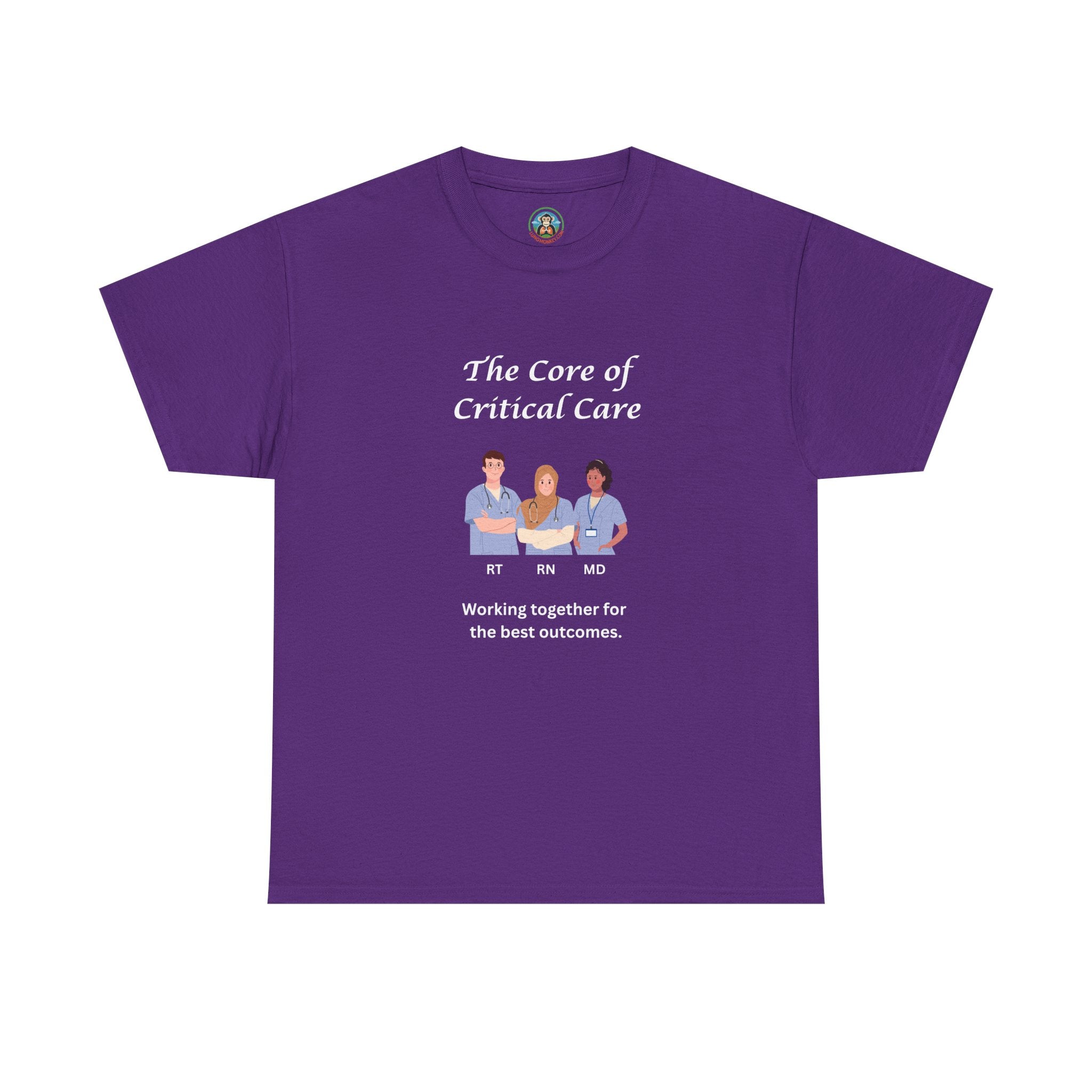 The core of critical care Tee - Lung Monkey
