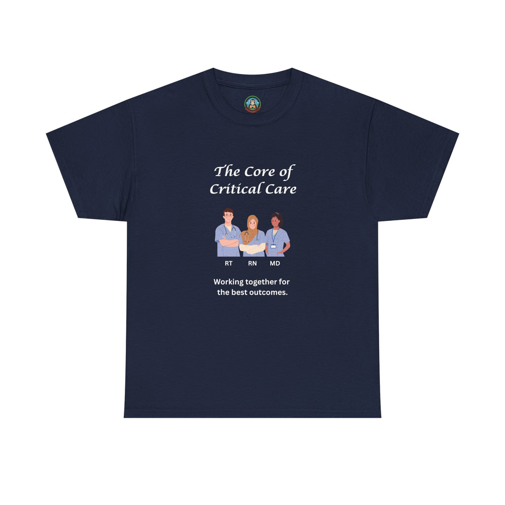 The core of critical care Tee - Lung Monkey