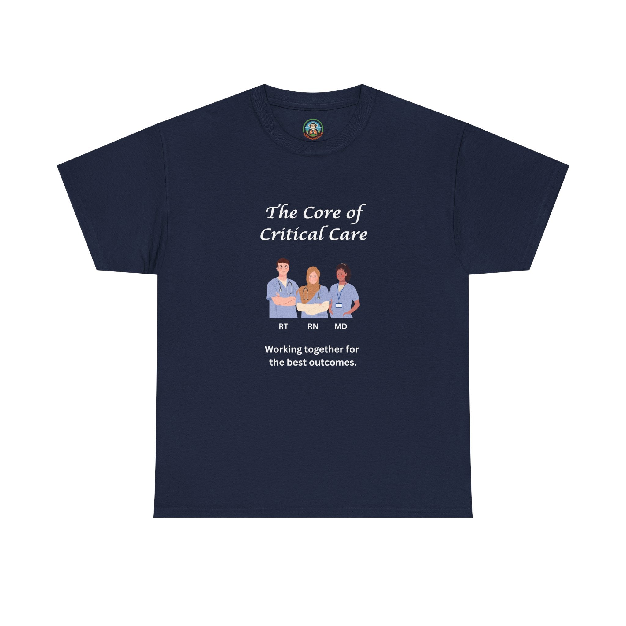 The core of critical care Tee - Lung Monkey