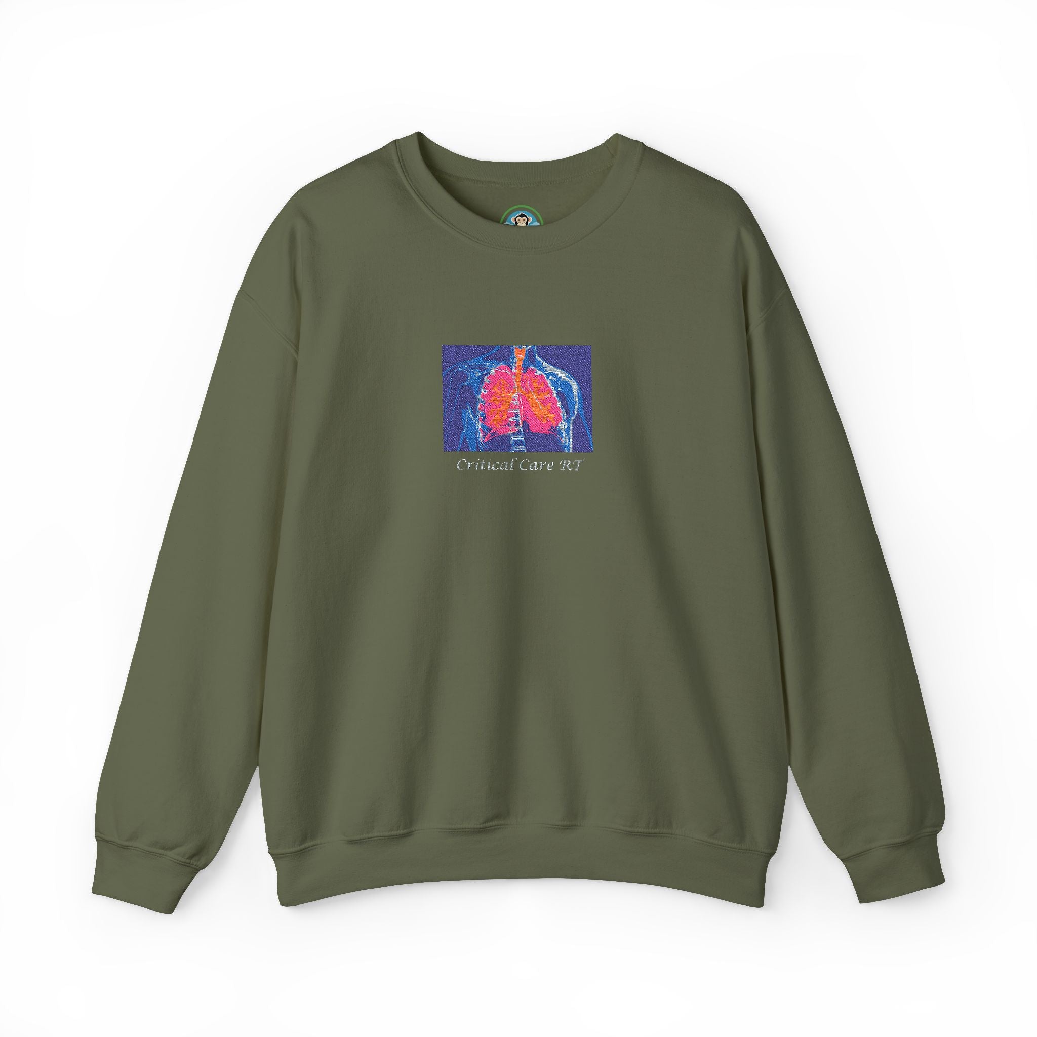 Critical Care RT Sweatshirt - Unisex - Lung Monkey