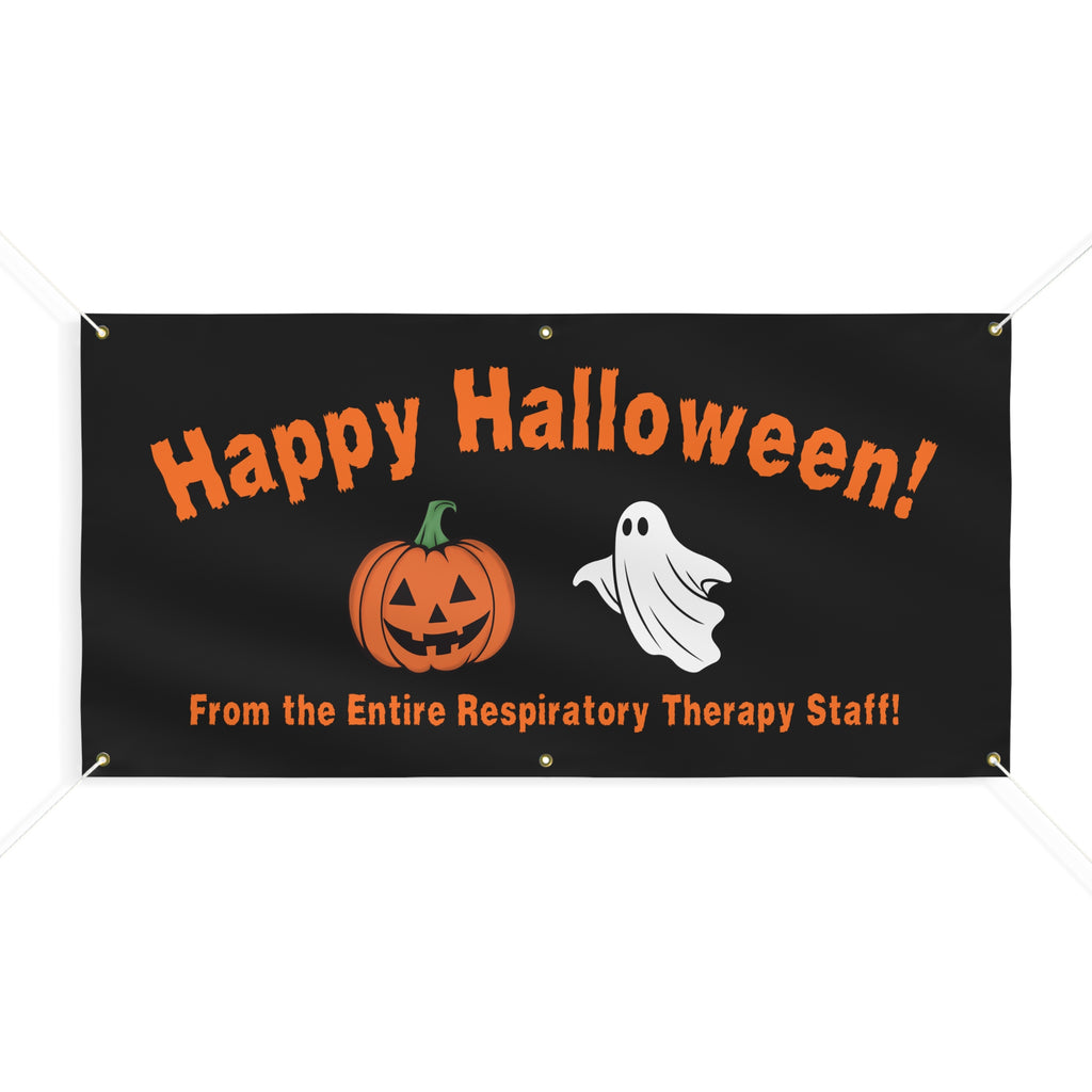 Happy Halloween Respiratory Banner - Lung Monkey