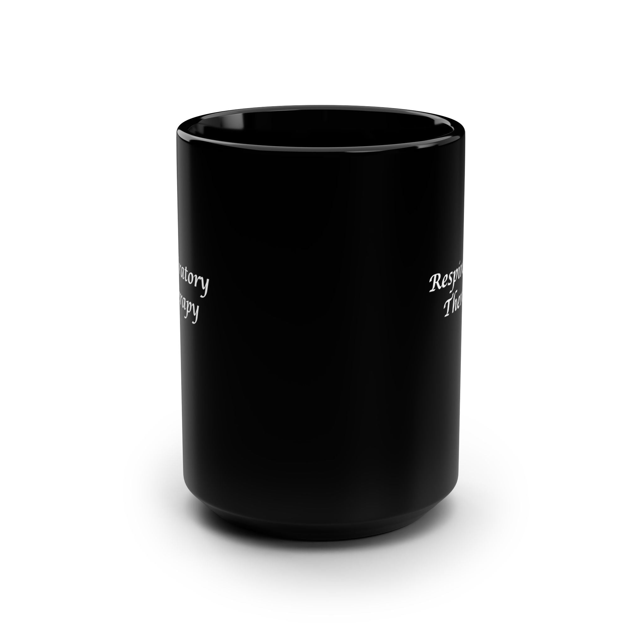 Respiratory Therapy Mug - Black 15oz - Lung Monkey
