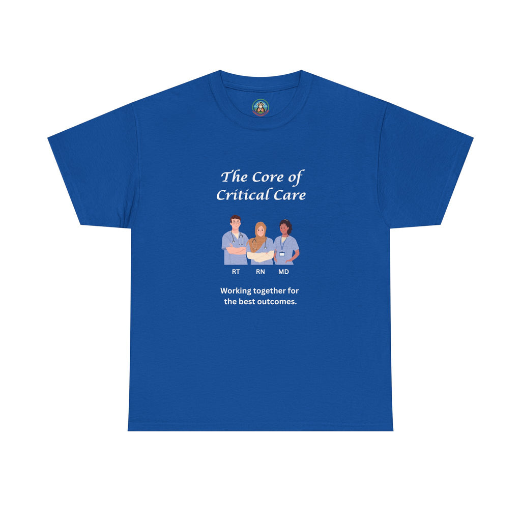 The core of critical care Tee - Lung Monkey