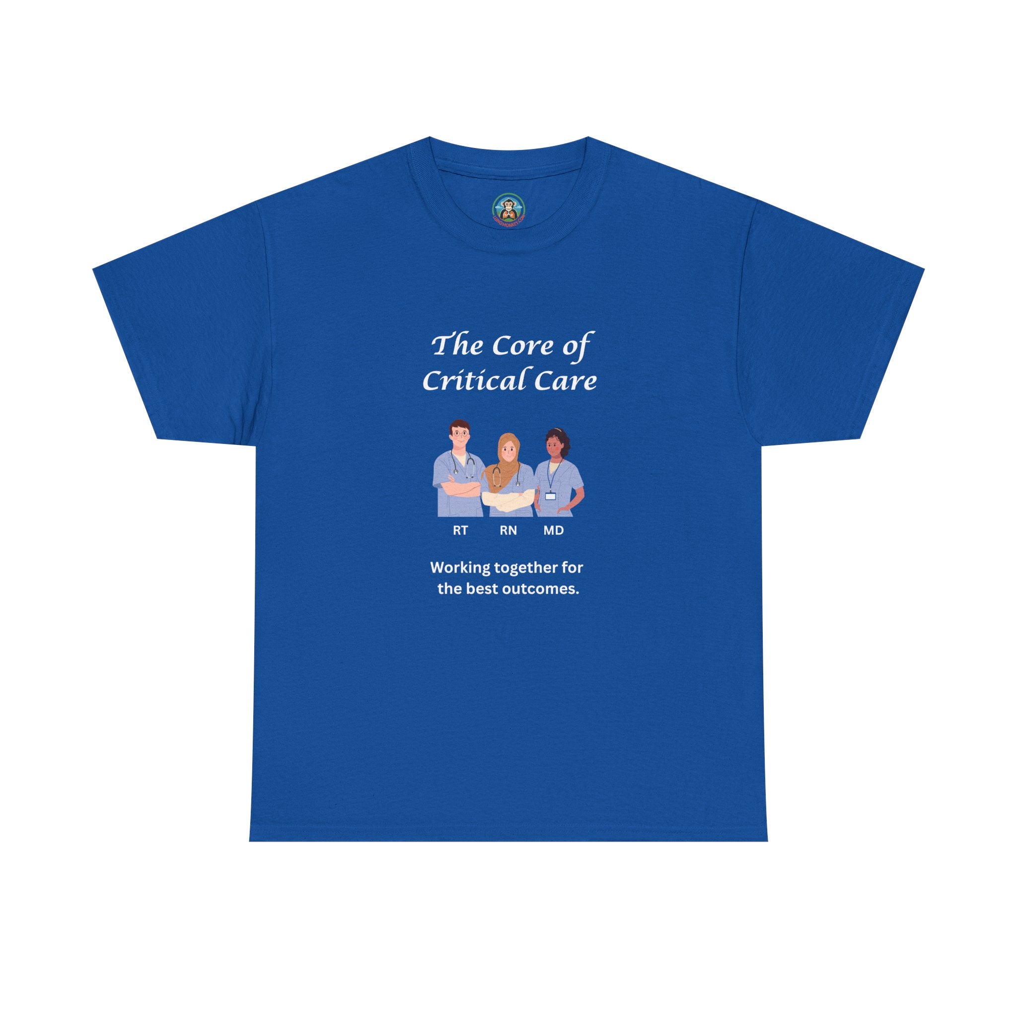 The core of critical care Tee - Lung Monkey