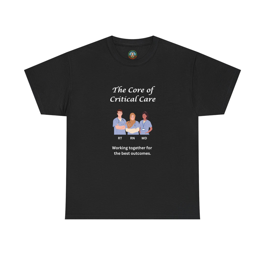 The core of critical care Tee - Lung Monkey