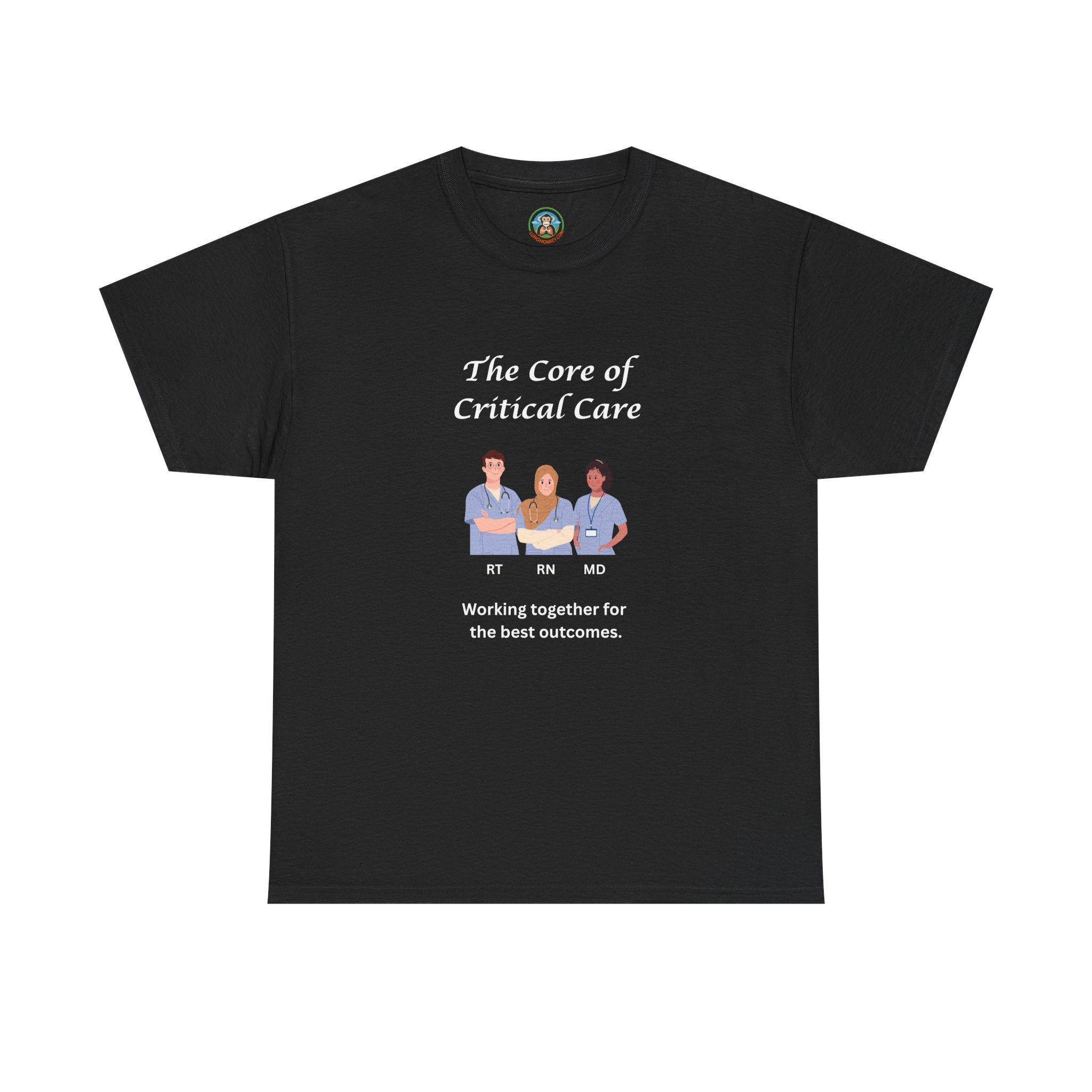 The core of critical care Tee - Lung Monkey